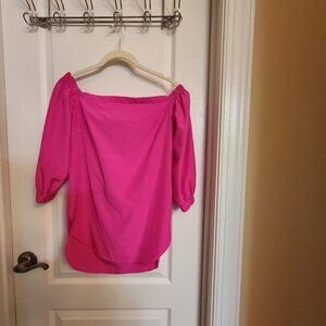 Hot pink XS off shoulder top